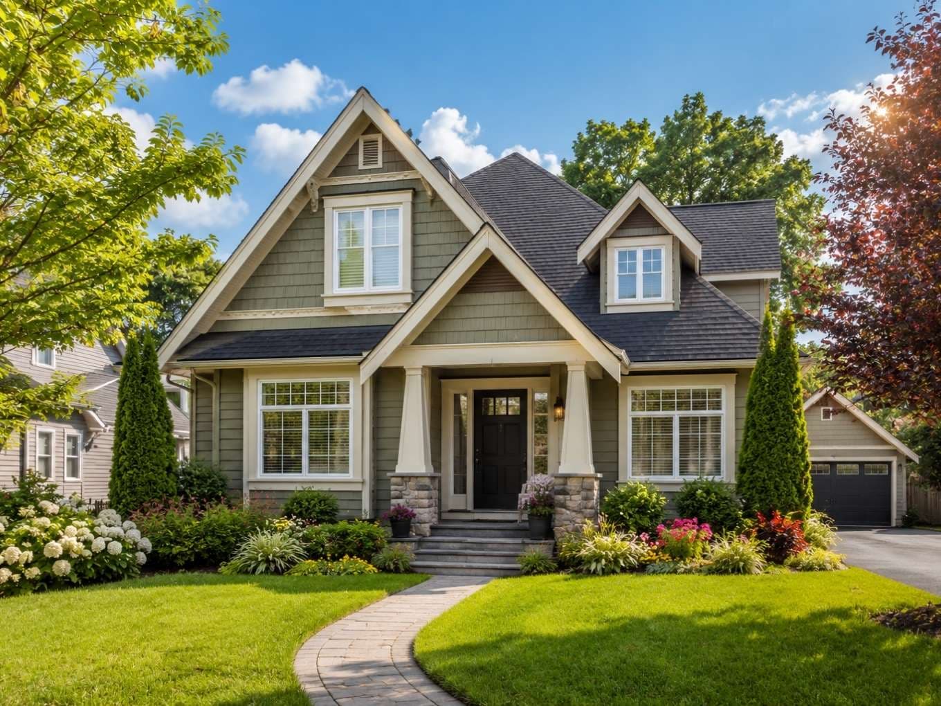 Modern investment property — a newly renovated home representing Dominion Financial's lending expertise