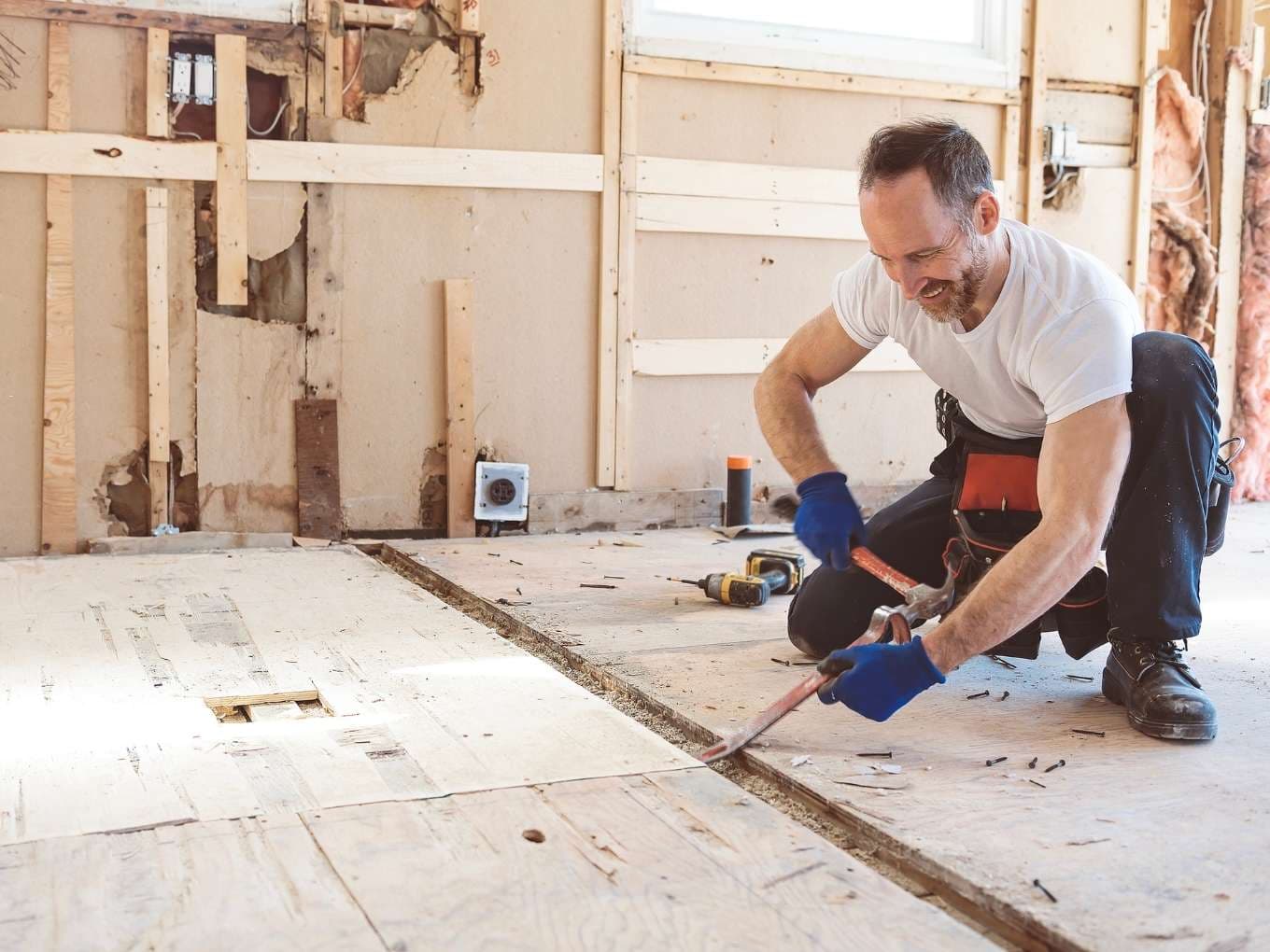 Investment property being renovated with a Dominion Financial fix & flip loan