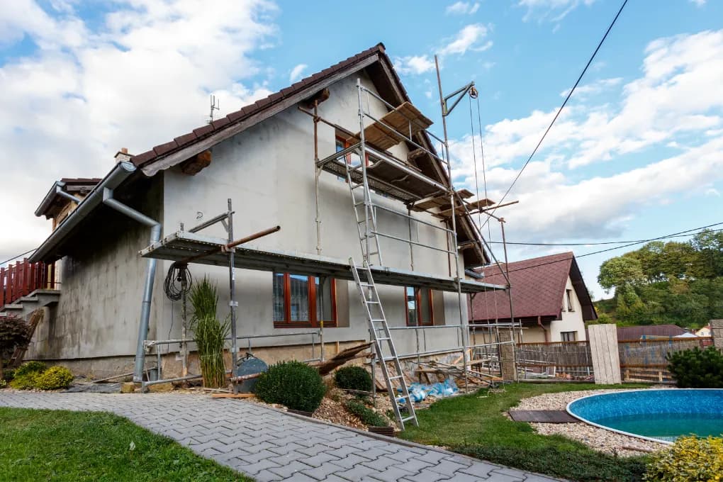 image of a house being flipped