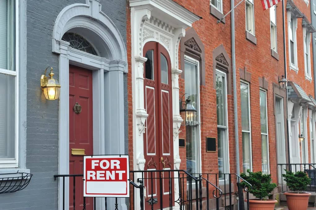 exterior image of row homes in baltimore