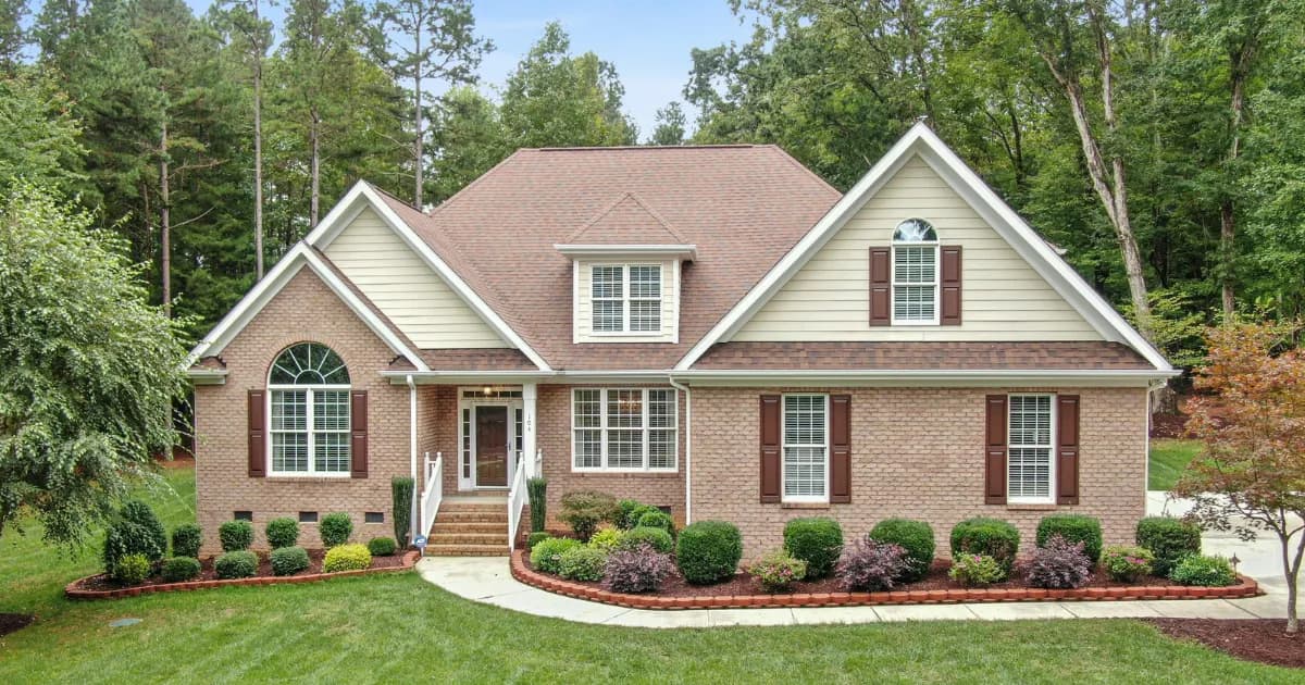 Street view of a large house.