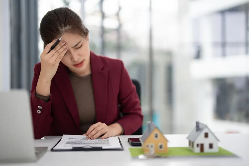 image of real estate investor facing loss aversion