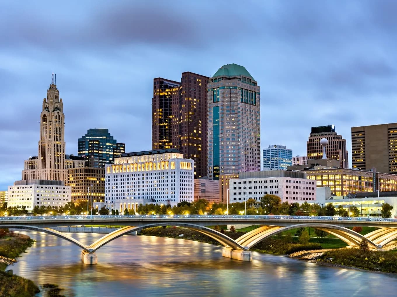 Ohio city skyline