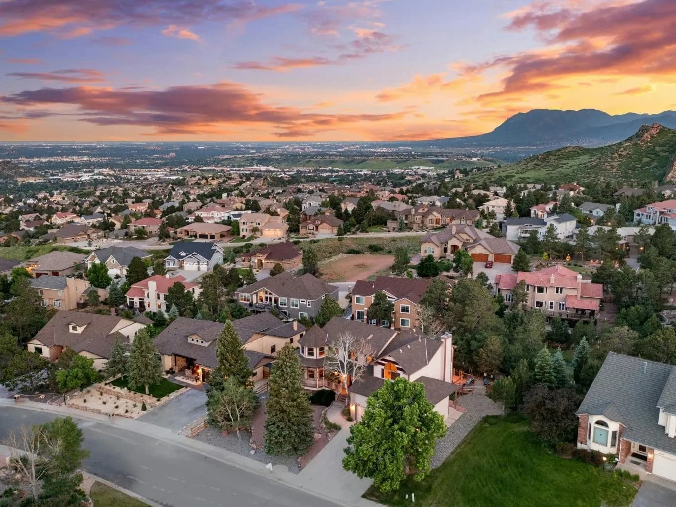 Aerial photograph of a residential community used to represent real estate investing and market analysis