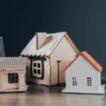 wooden toy houses