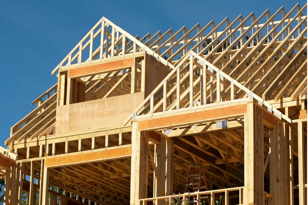 image of a new construction house